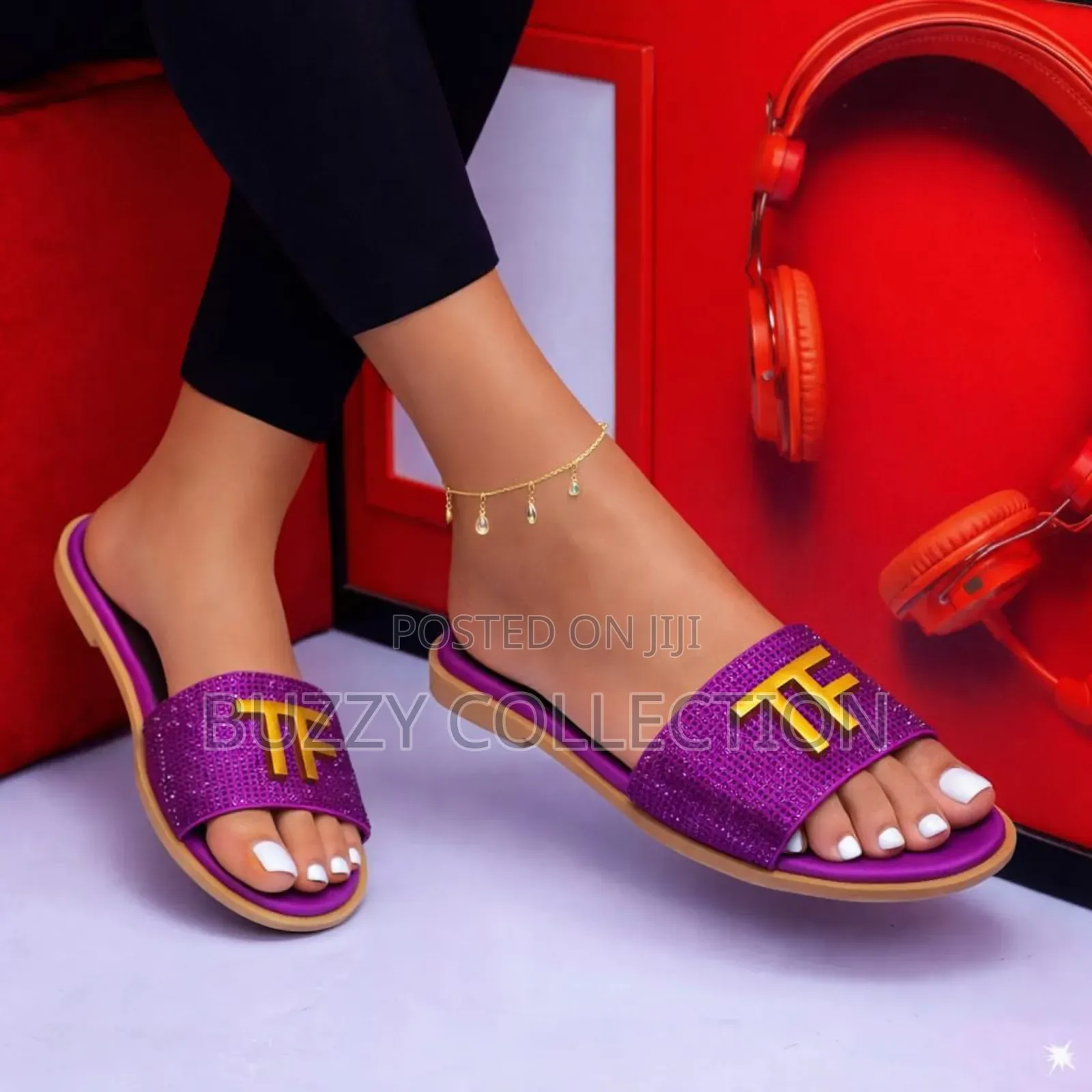High Quality Luxury Tomford Flat Slippers