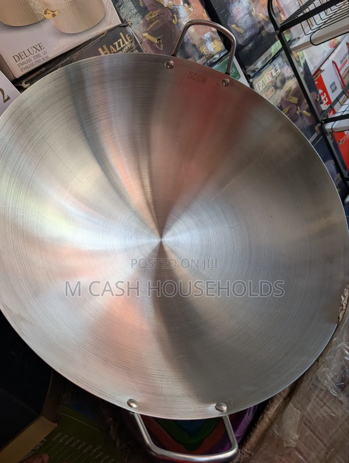 Professional Stainless Steel Frying Pan 50cm