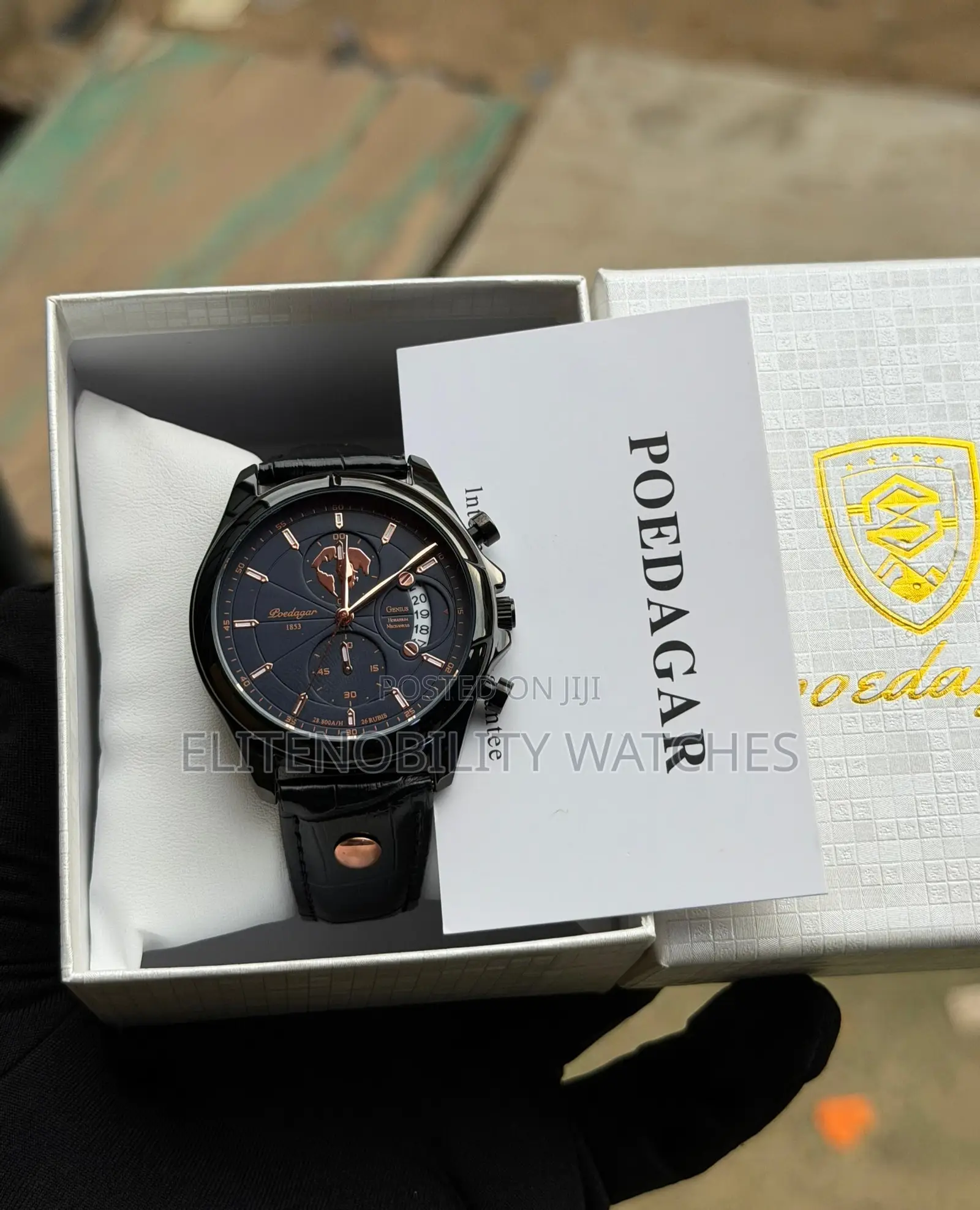 Luxury Leather Poedagar Men’S Watch | Pay on Delivery Lagos Only