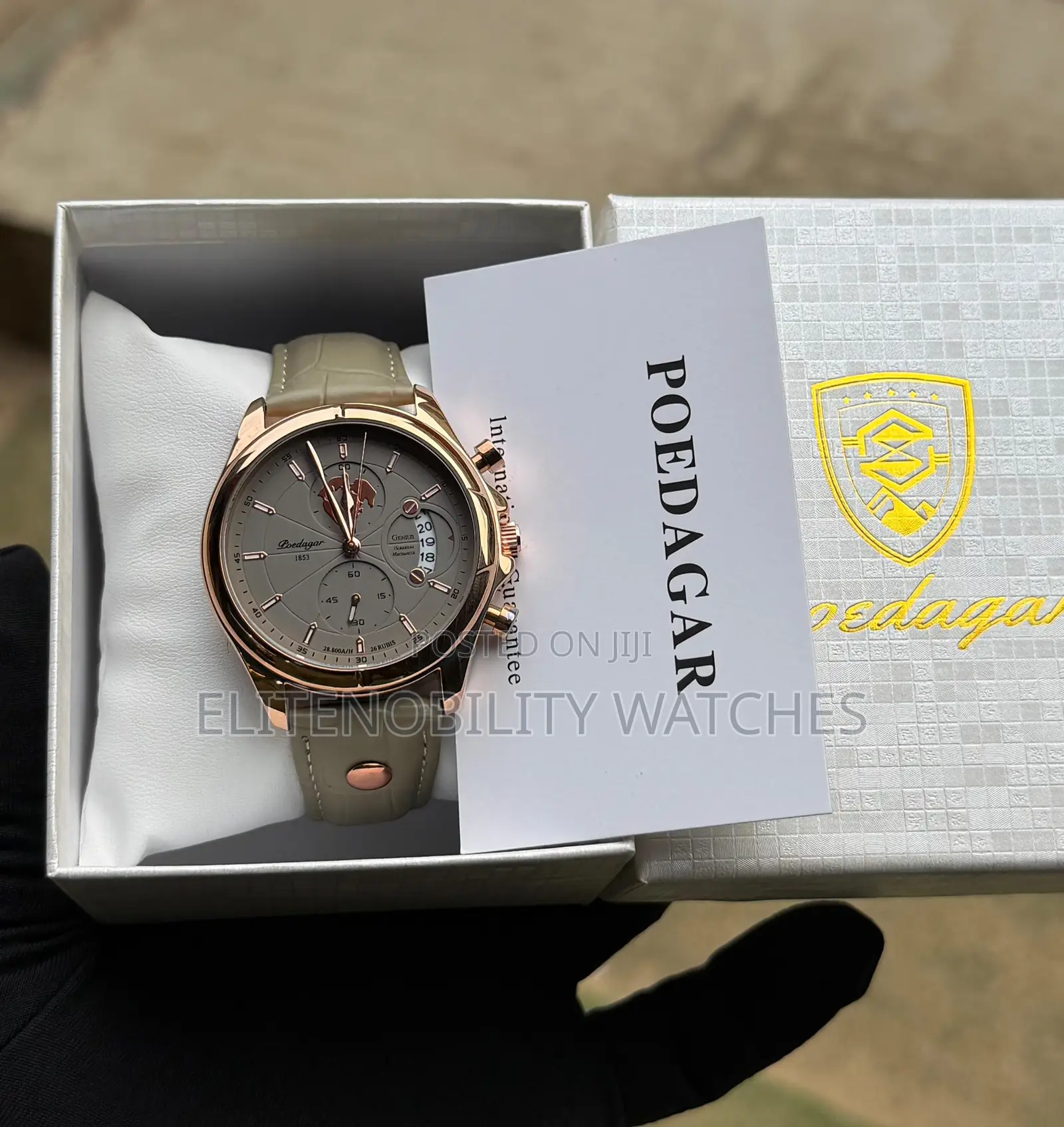 Luxury Leather Poedagar Men’S Watch | Pay on Delivery Lagos Only