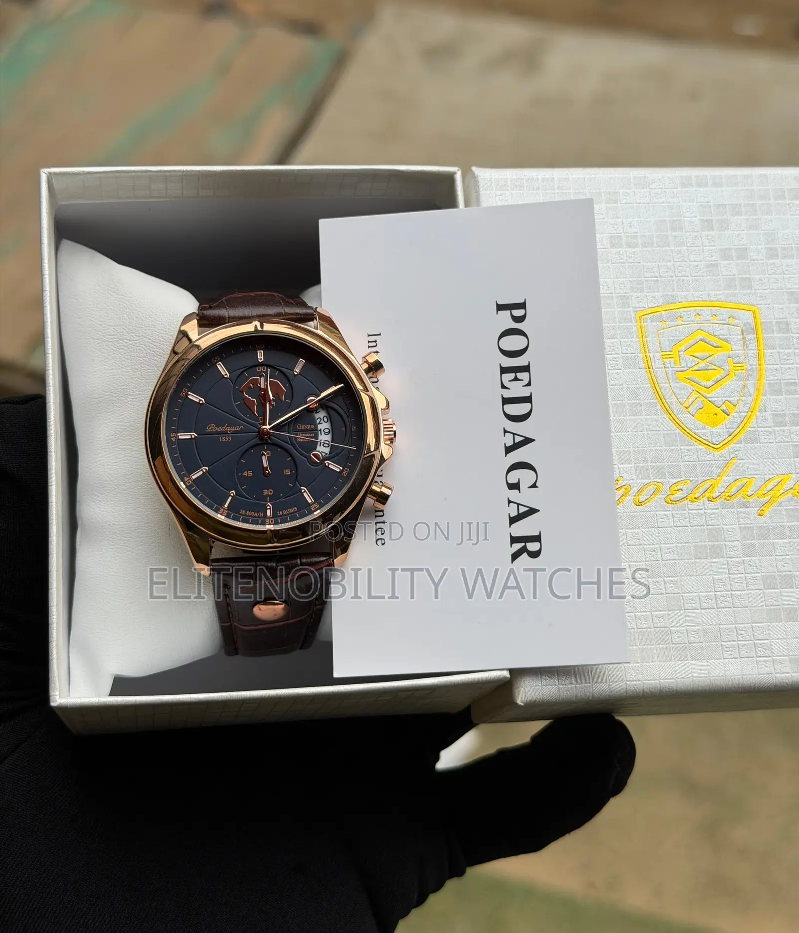Luxury Leather Poedagar Men’S Watch | Pay on Delivery Lagos Only
