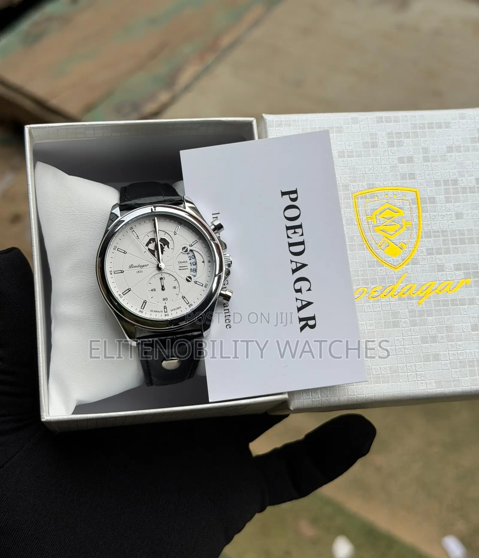 Luxury Leather Poedagar Men’S Watch | Pay on Delivery Lagos Only