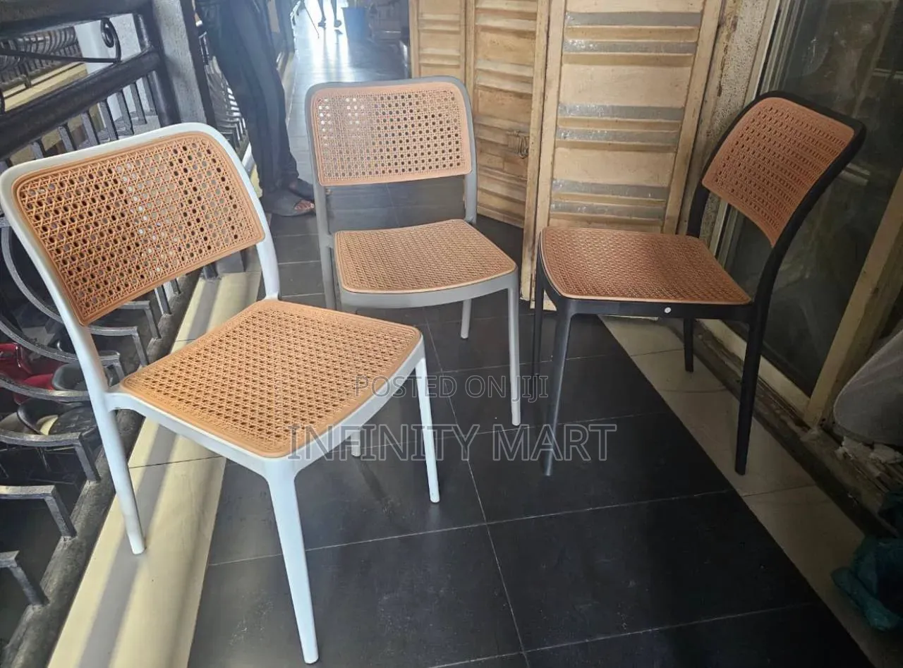 Brown Plastic Rattan Design Chair