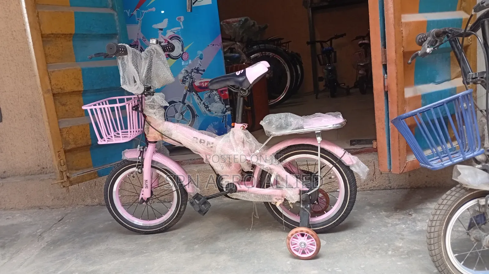 Spn Bmx Kids Size 14 Bicycle (Blue,Lemon,Red,Pink)