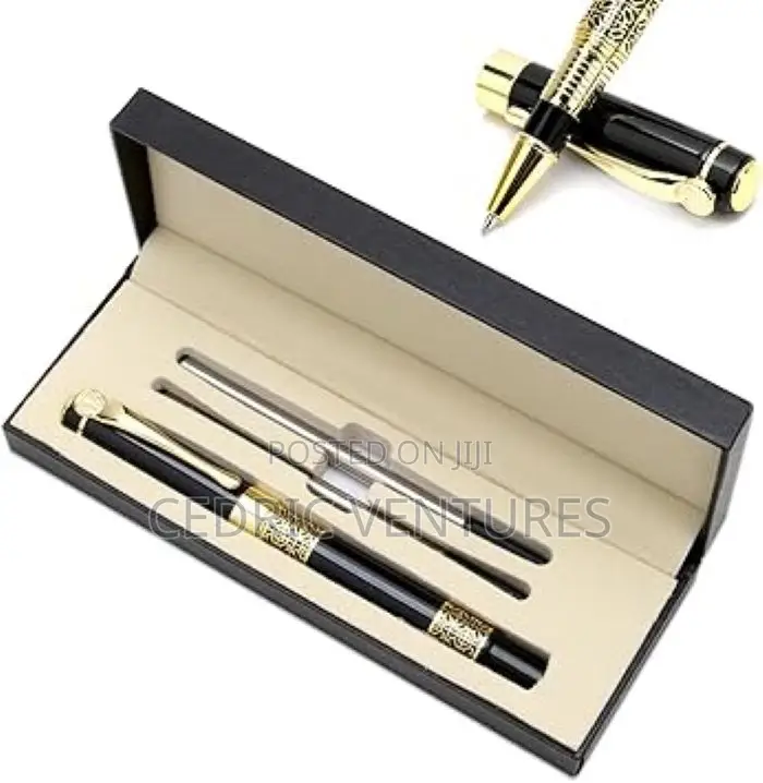 Luxury Metal Ballpoint Pen With Gift Box and Two Blue Ink Refills