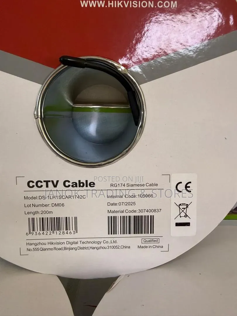 200m Length Hikvision Rg59 Coaxial Cable Reels for CCTV Installations