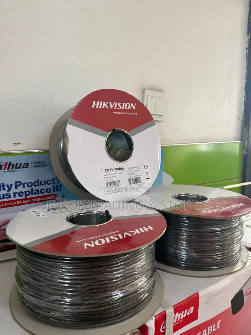 200m Length Hikvision Rg59 Coaxial Cable Reels for CCTV Installations