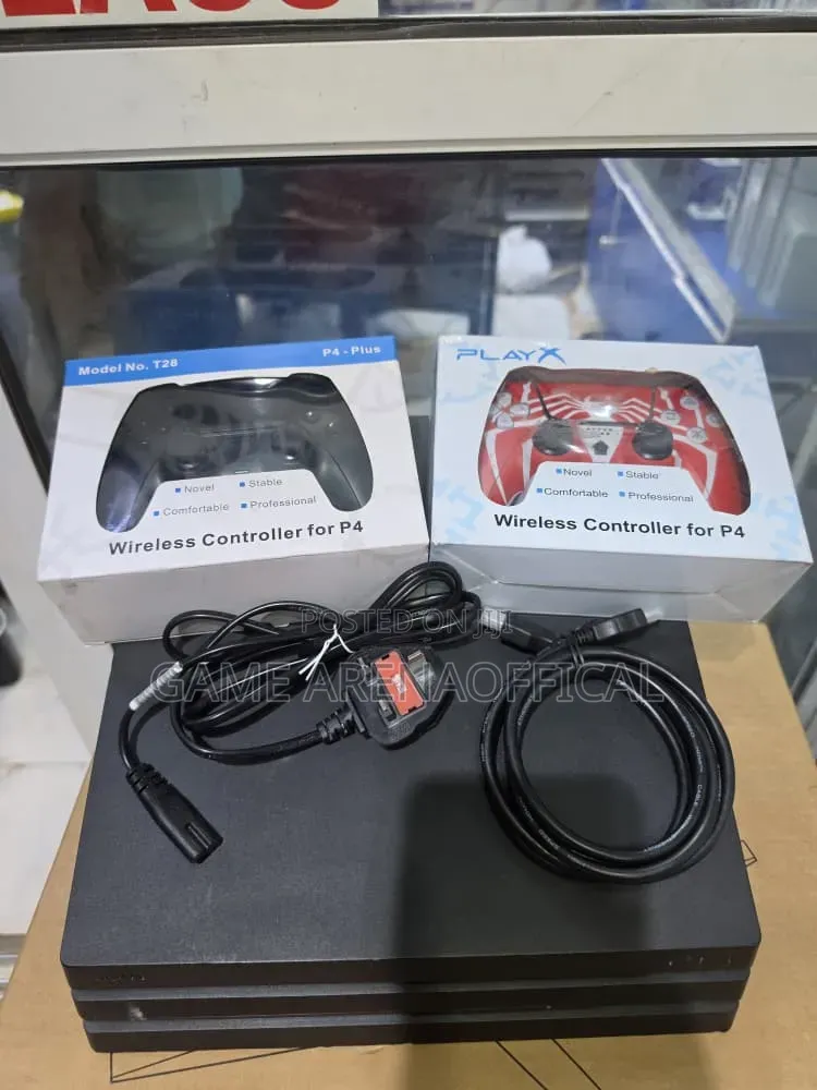  Like New Ps4 Pro With Games and Two Controllers