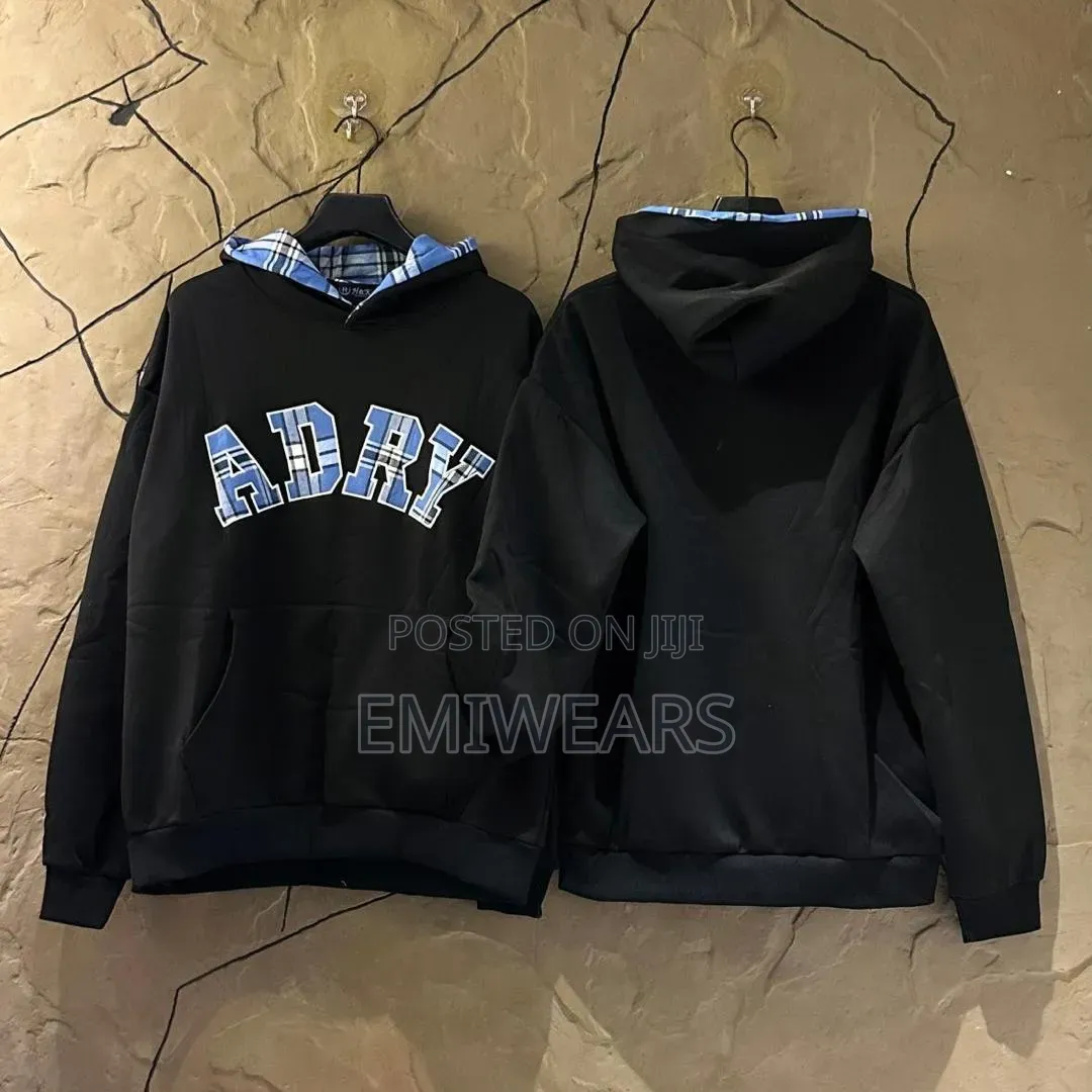 Adry Pullover Hoodie – Black Casual