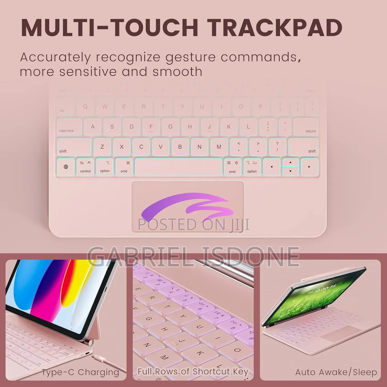iPad 11th(A16, 2025)/10th Generation Case With Keyboard Magic Keyboard