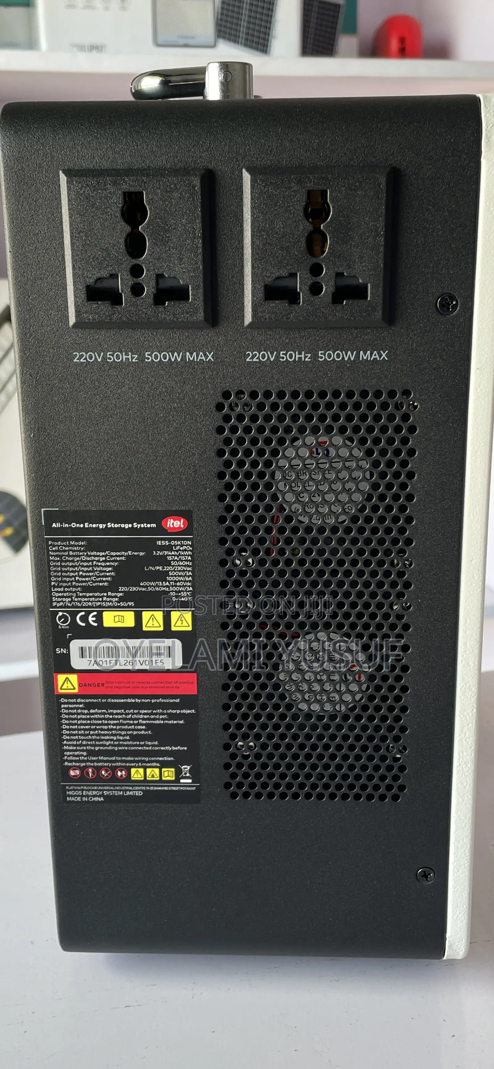 Itel 500w /1kwh Generator With 450 Watts Solar Panel
