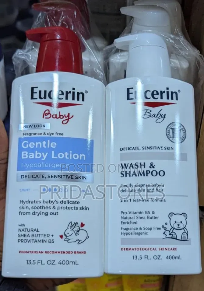 Eucerin Baby Lotion and Wash