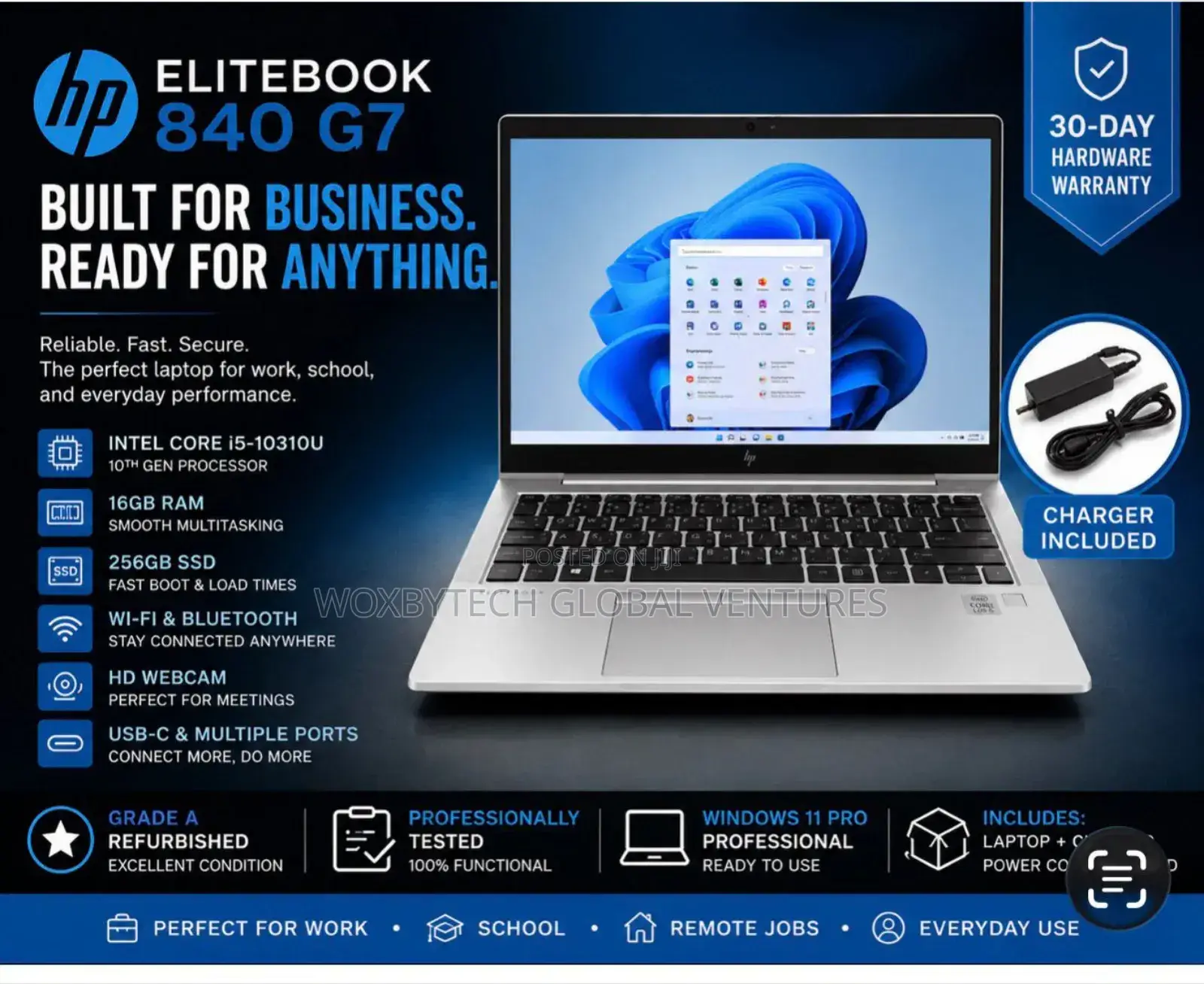 Laptop HP EliteBook 840 G7 16GB Intel SSD 256GB
