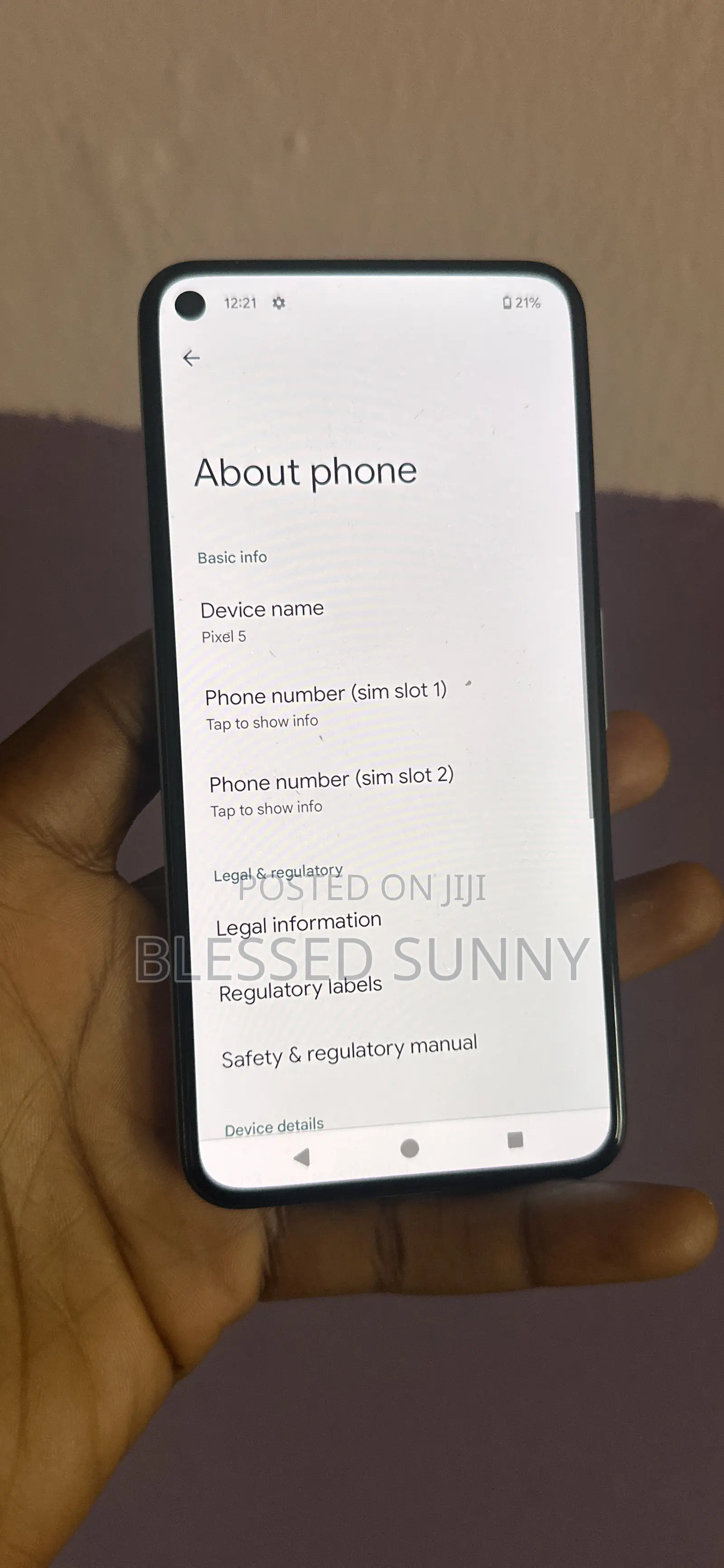 Google Pixel 5 128 GB Blue
