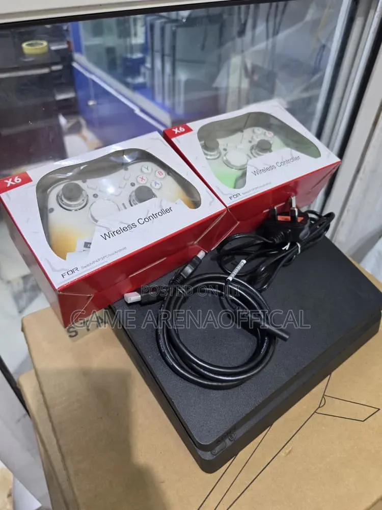 Ps4 Slim + 2 Pads + Installed Games – Ready Now