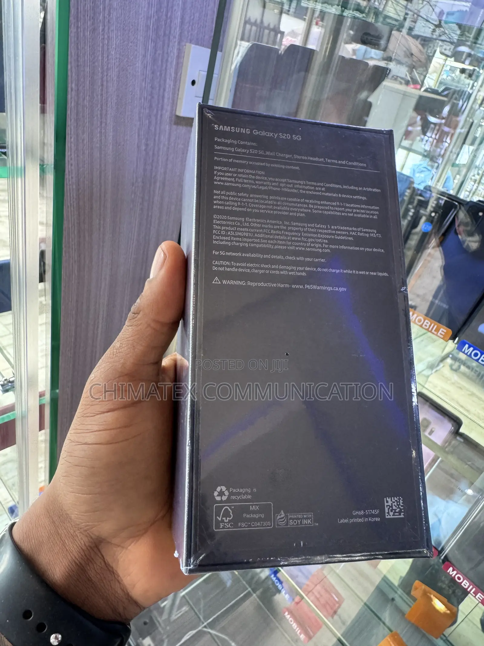 New Samsung Galaxy S20 128 GB Blue