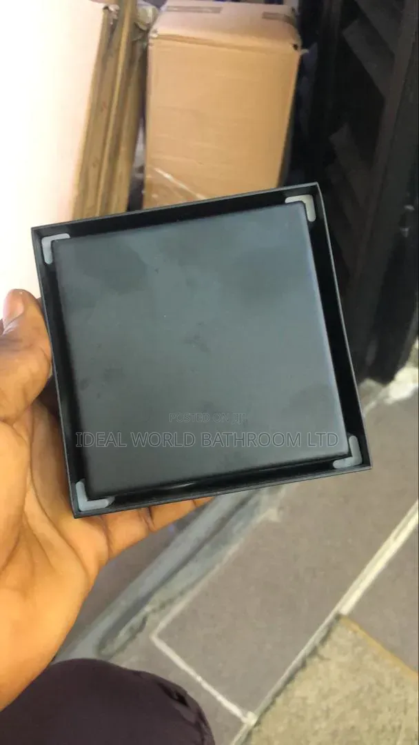 10by10 Tiles Floor Drain Black