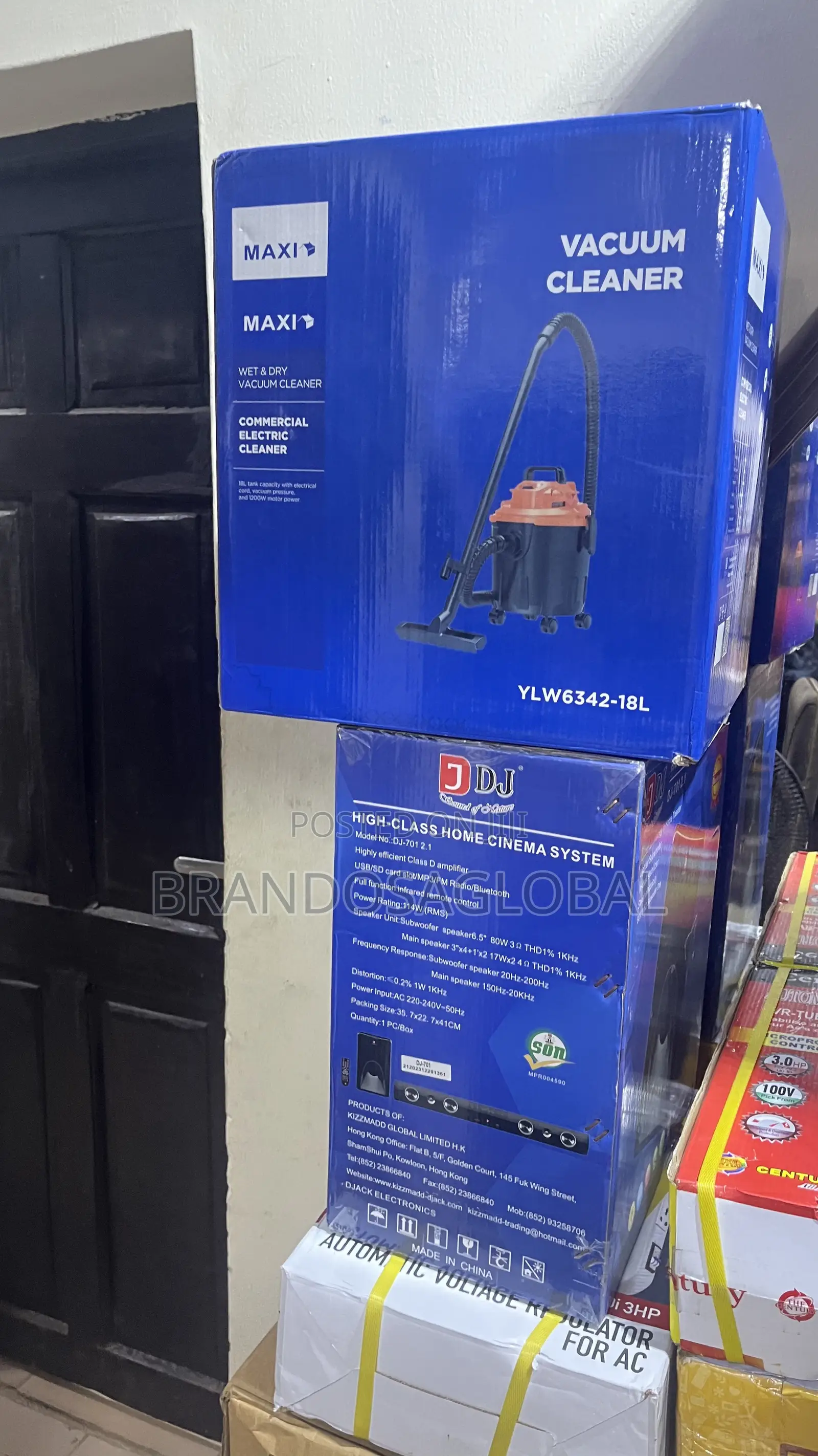 Maxi Vacuum Cleaner [Ylw6342-18l]–Strong Wet and Dry Cleaning Unit