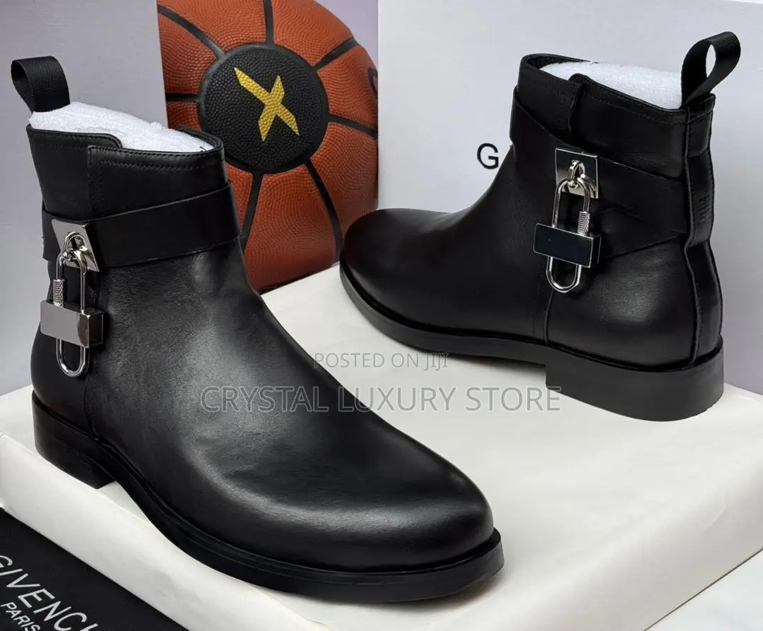 Givenchy Quality Luxury Men Genuine Leather Boots