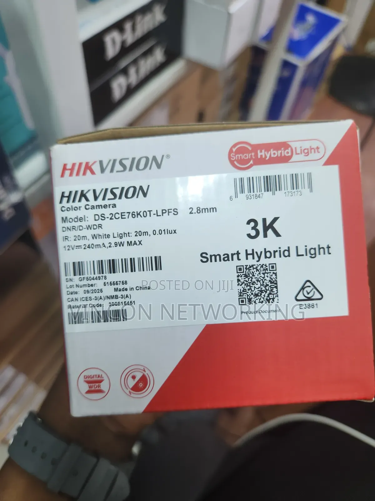 Hikvision /5mp Analog Camera (Color Audio) Ds-2ce76k0t-LPFS