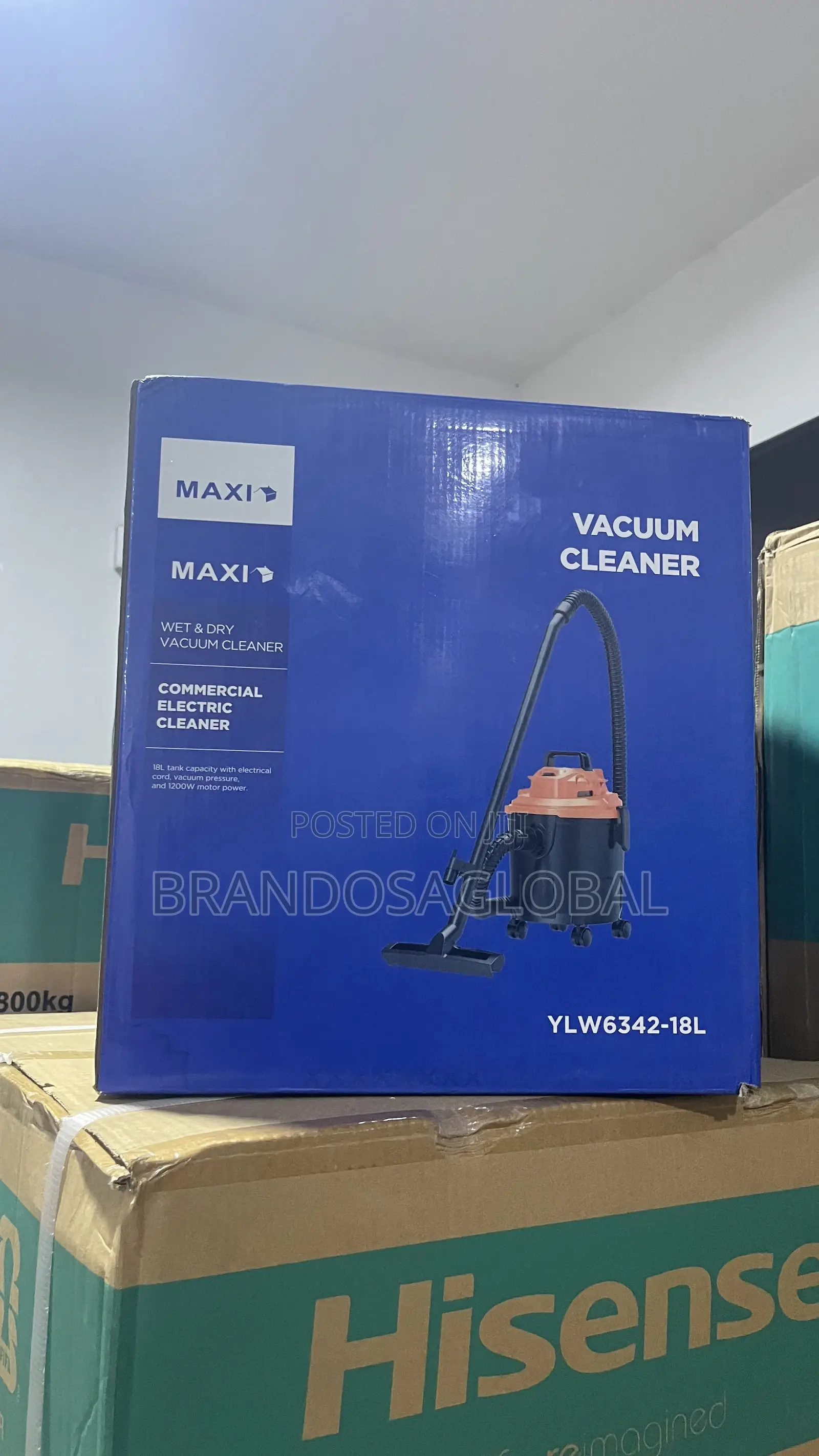 Maxi Vacuum Cleaner [Ylw6342-18l]–Durable Wet and Dry Vacuum Unit