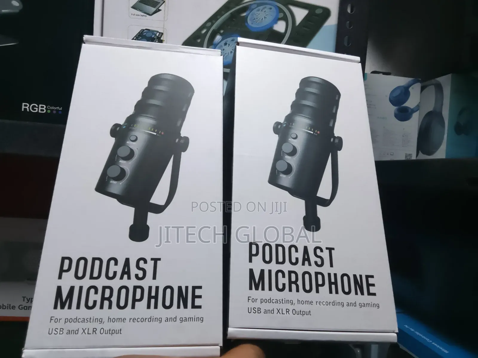 Professional USB Microphone and Boom Studio Recording Podcast Mic