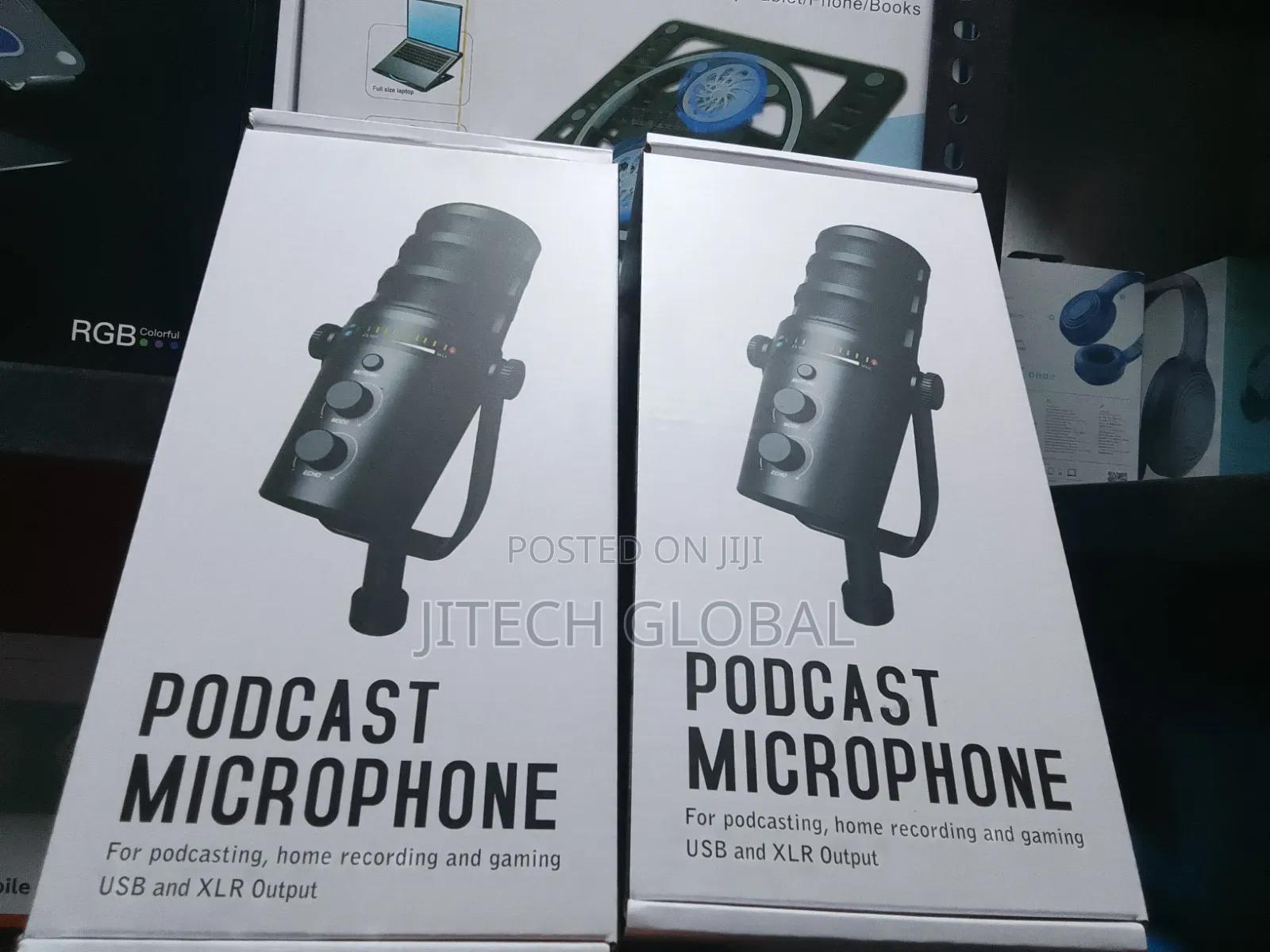 Professional USB Microphone and Boom Studio Recording Podcast Mic