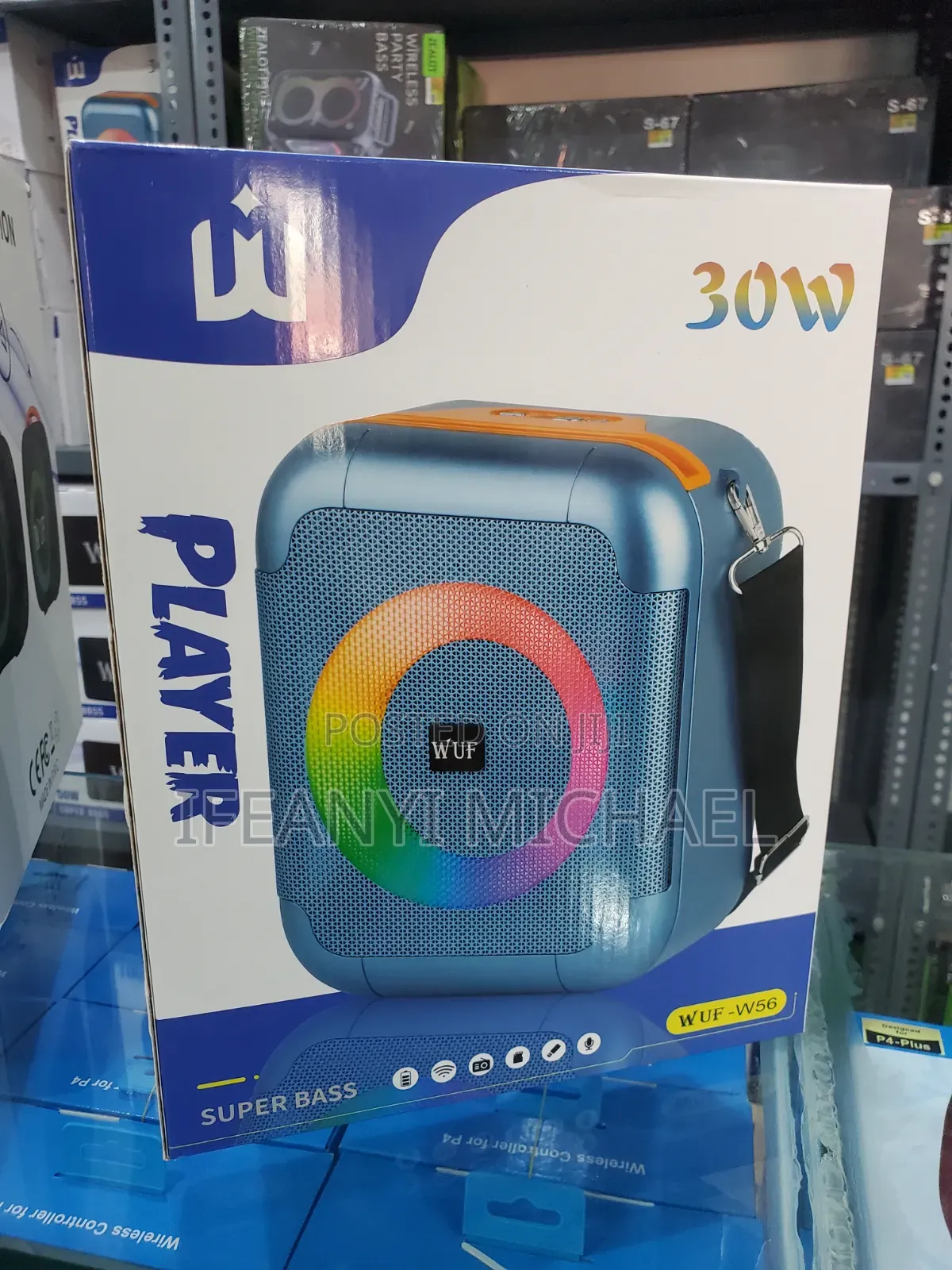 Wuf W56 30w Portable Wireless Bluetooth Speaker With Radio