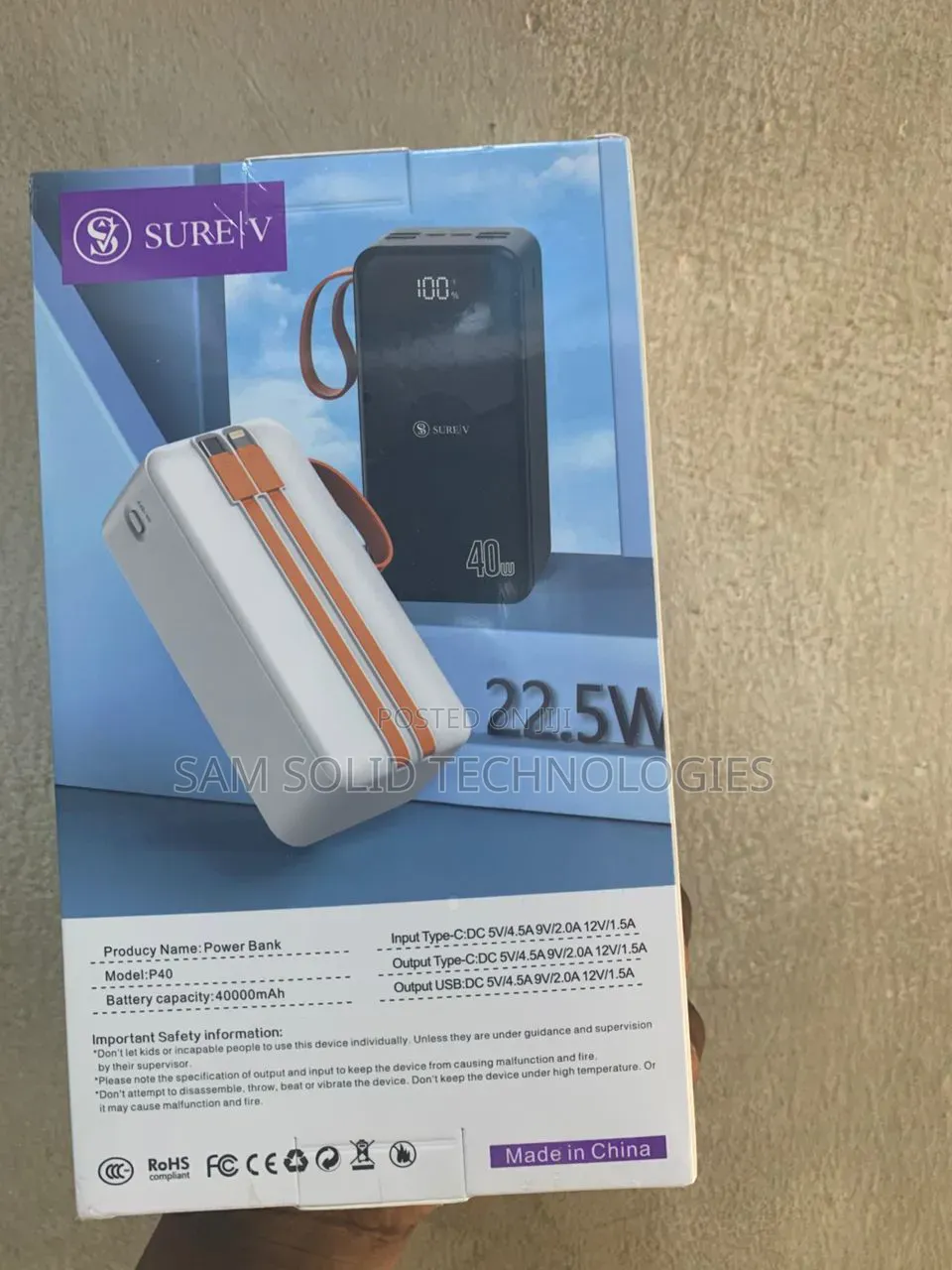 Sure v 40000mah Power Bank