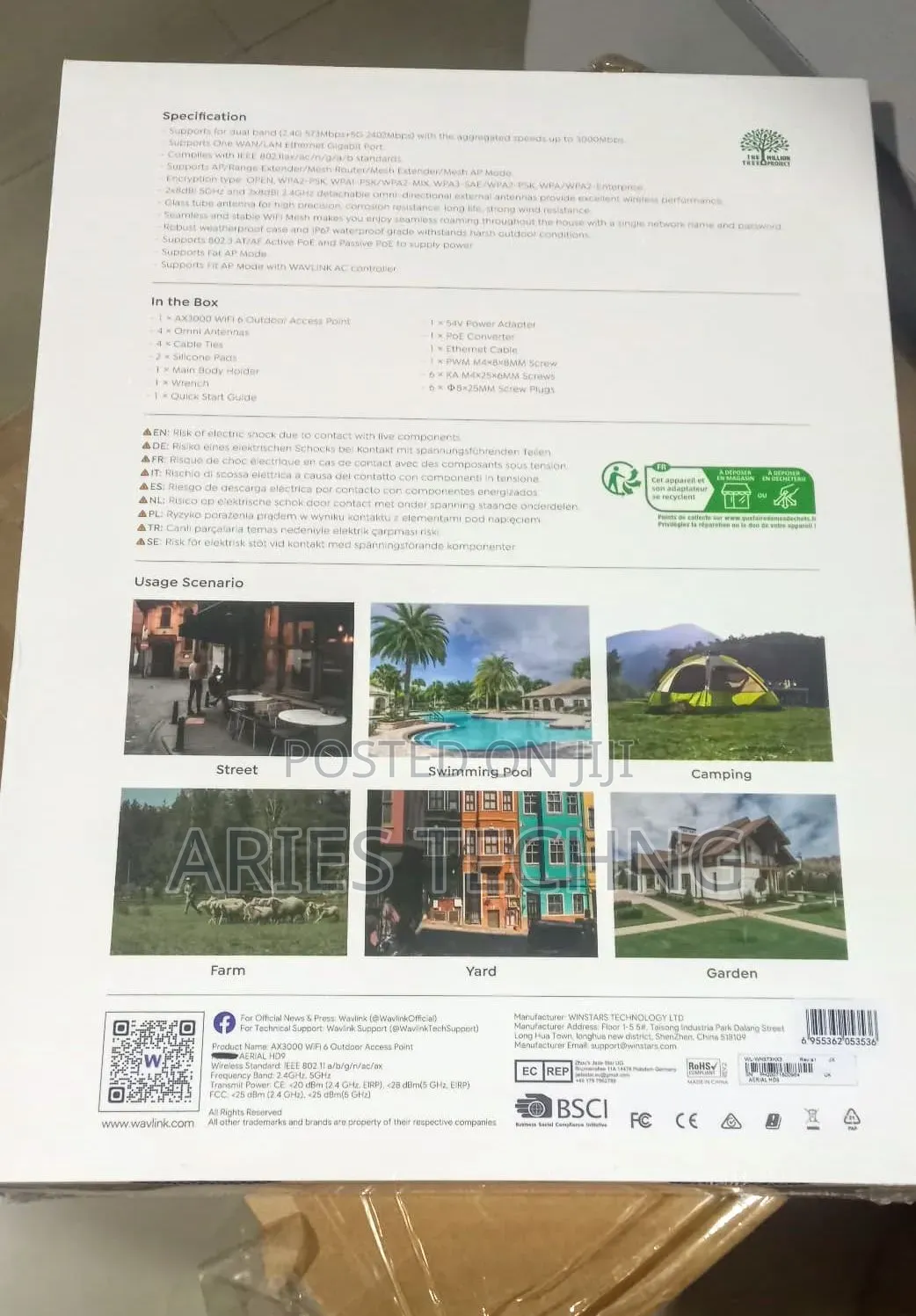 Wavlink Hd9i Ax3000 Wi-Fi 6 Outdoor Access Point