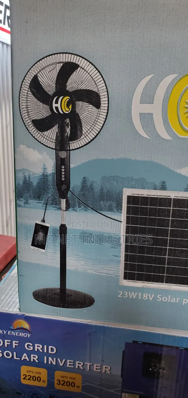 18inch 188 Rechargeable Solar Fan