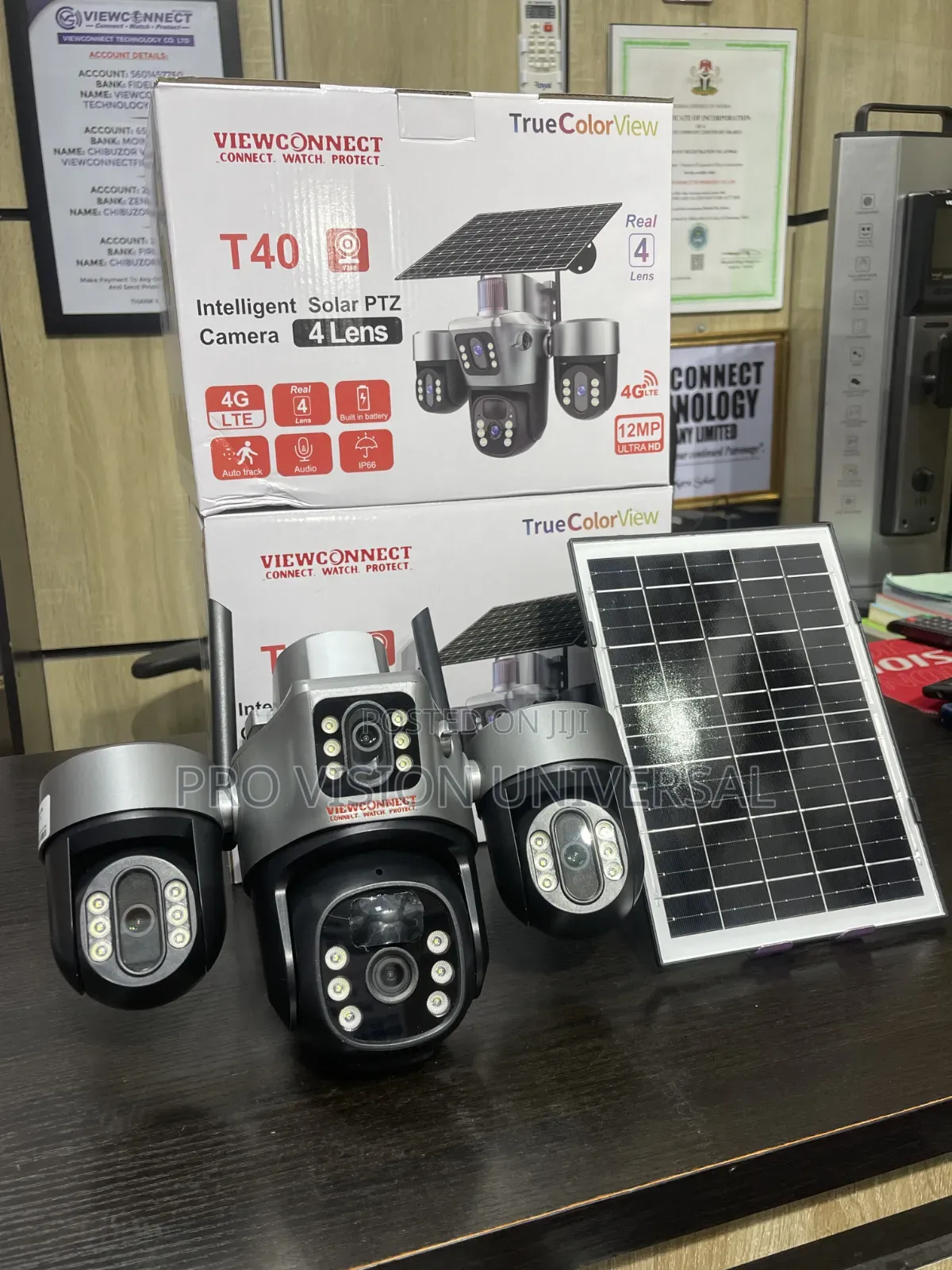 Solar Camera 4lens 12mega Pixel 4g V380pro