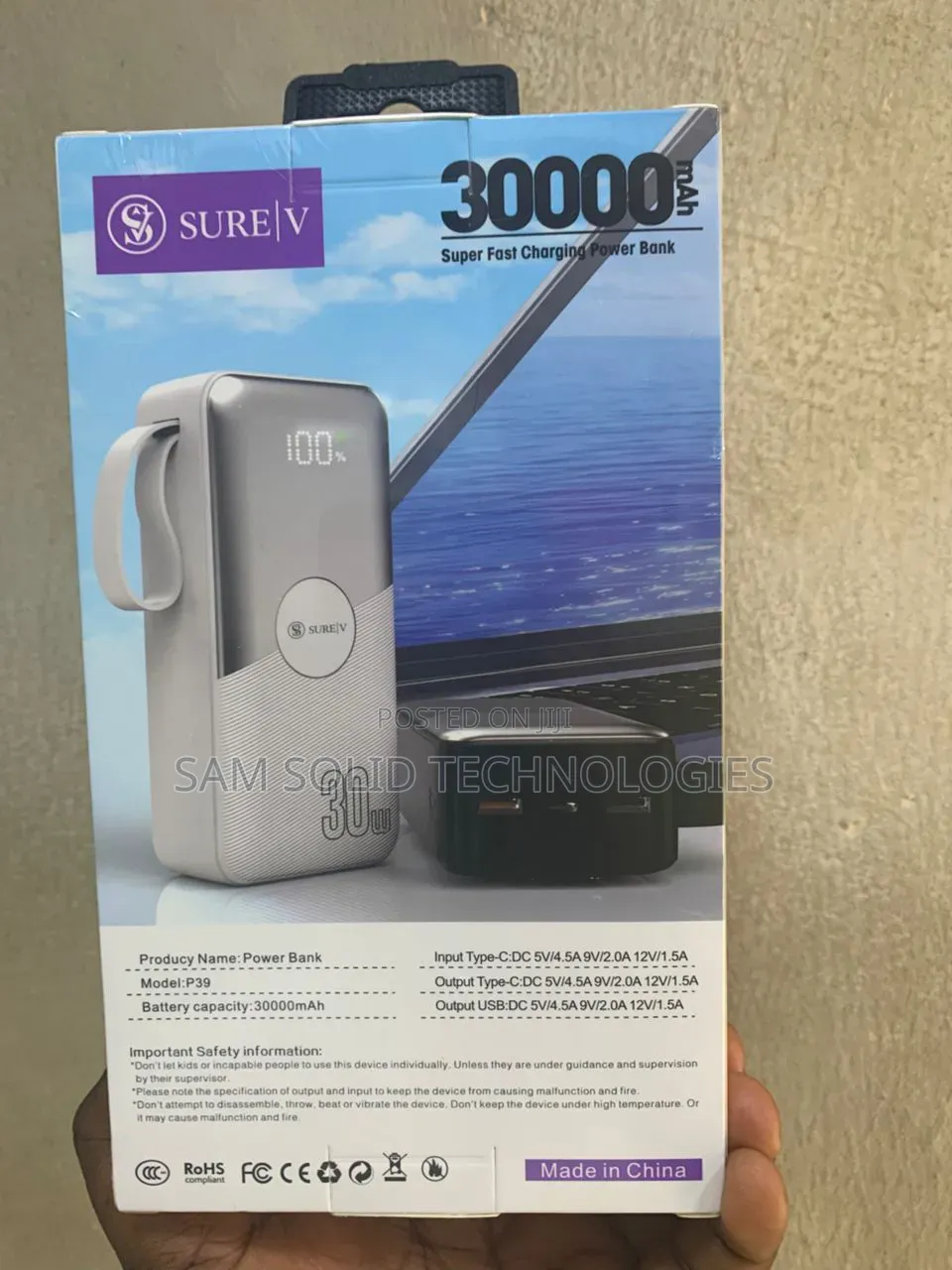 Sure v 30000mah Power Bank