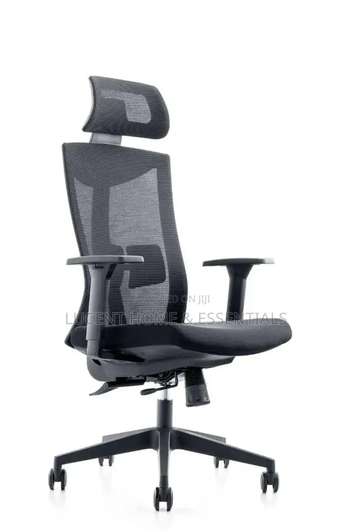 Ergonomic High-Back Mesh Office Chair With Adjustable Headrest