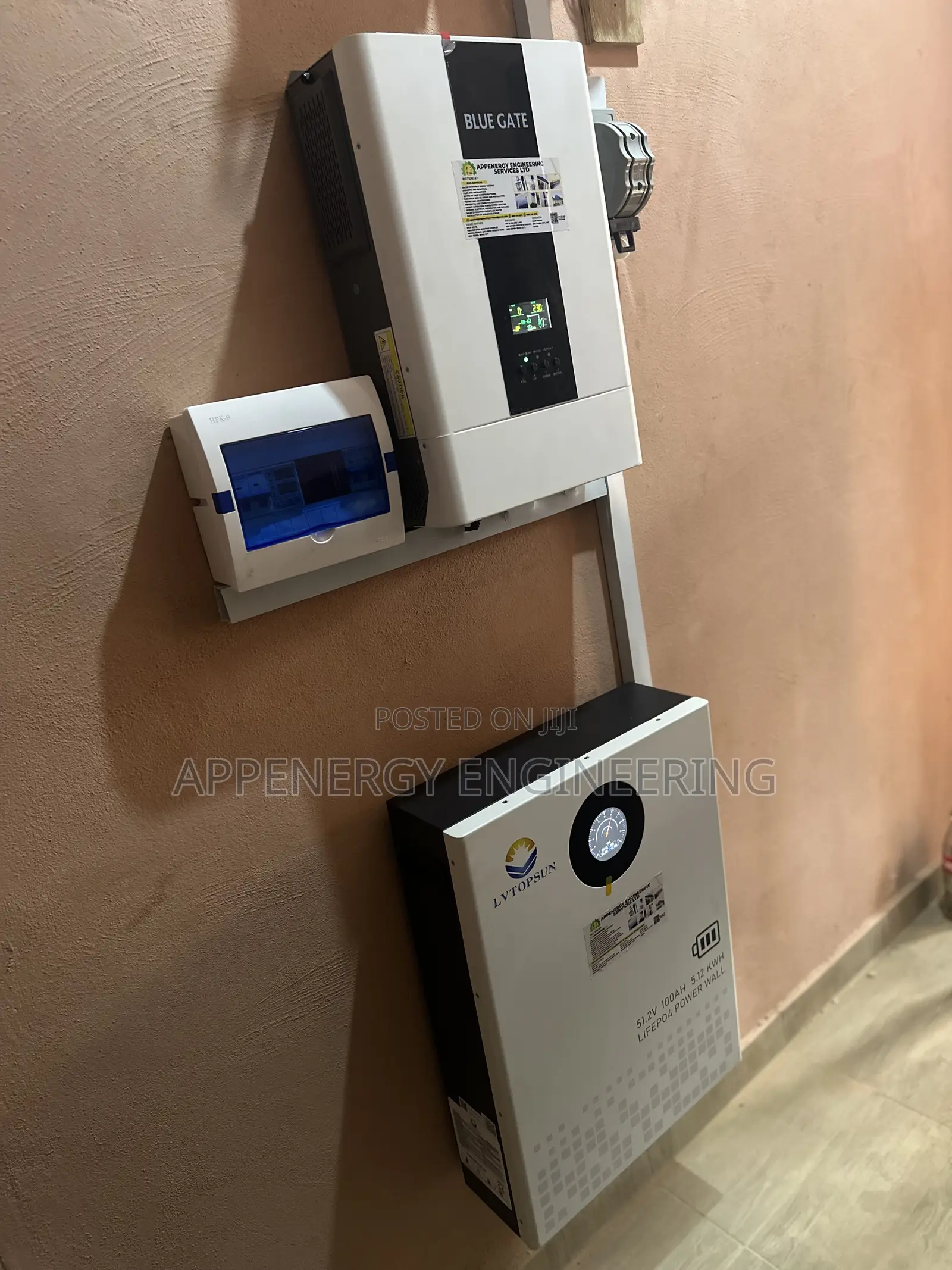 6.2kv Blue Gate Inverter With 5kwh Lvtopsun Battery
