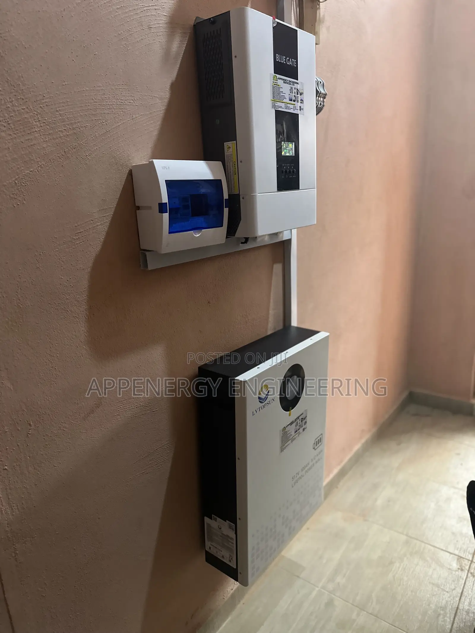 6.2kv Blue Gate Inverter With 5kwh Lvtopsun Battery