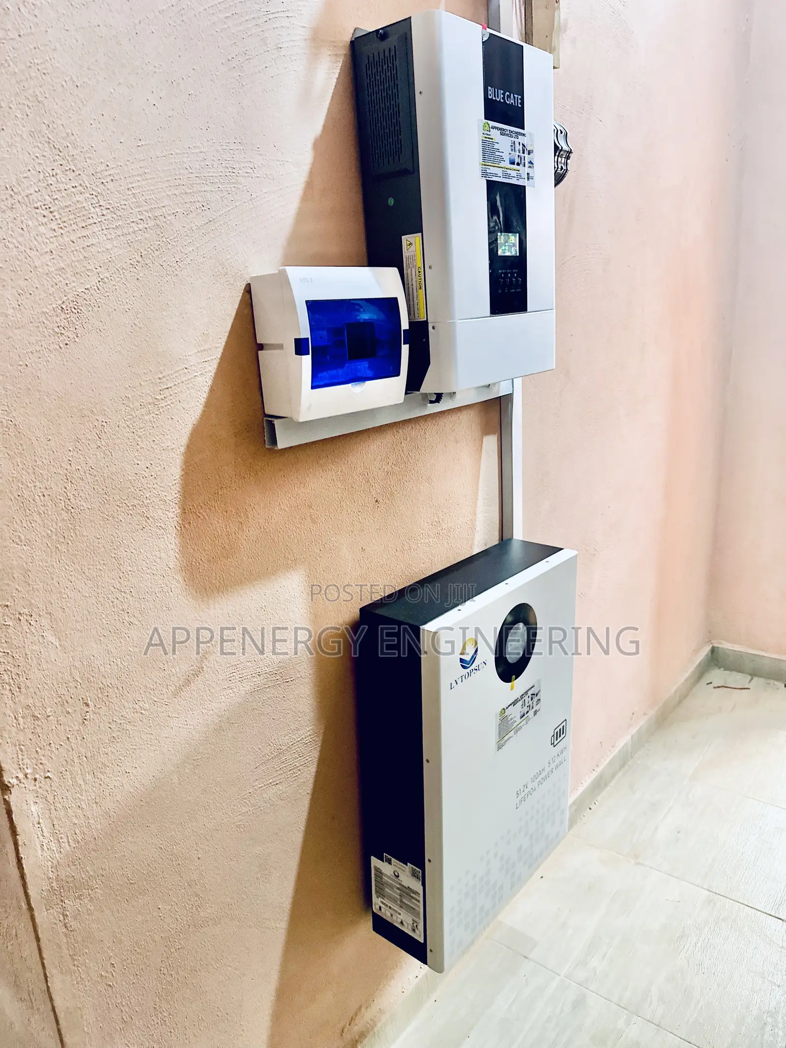 6.2kv Blue Gate Inverter With 5kwh Lvtopsun Battery