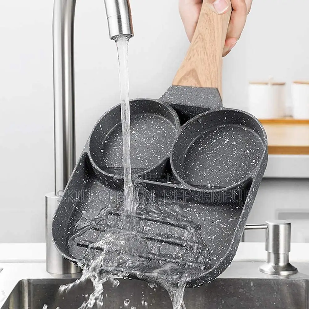 3 Hole Non Stick Fry Pan
