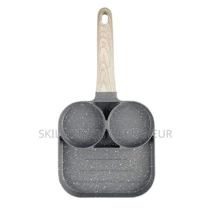 3 Hole Non Stick Fry Pan