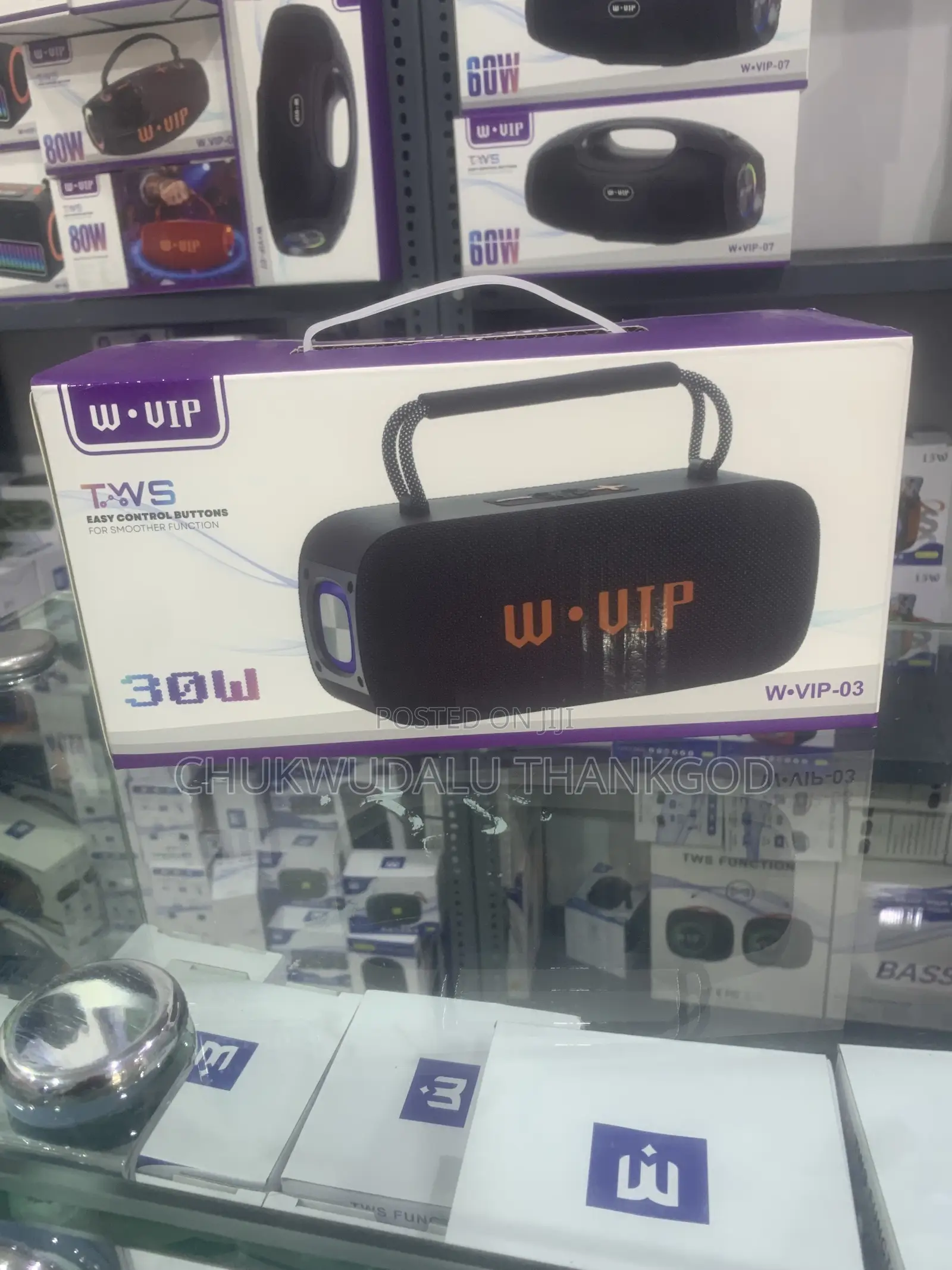 W.Vip 30w Deep Bass High Quality Portable Wireless Bluetooth Speaker