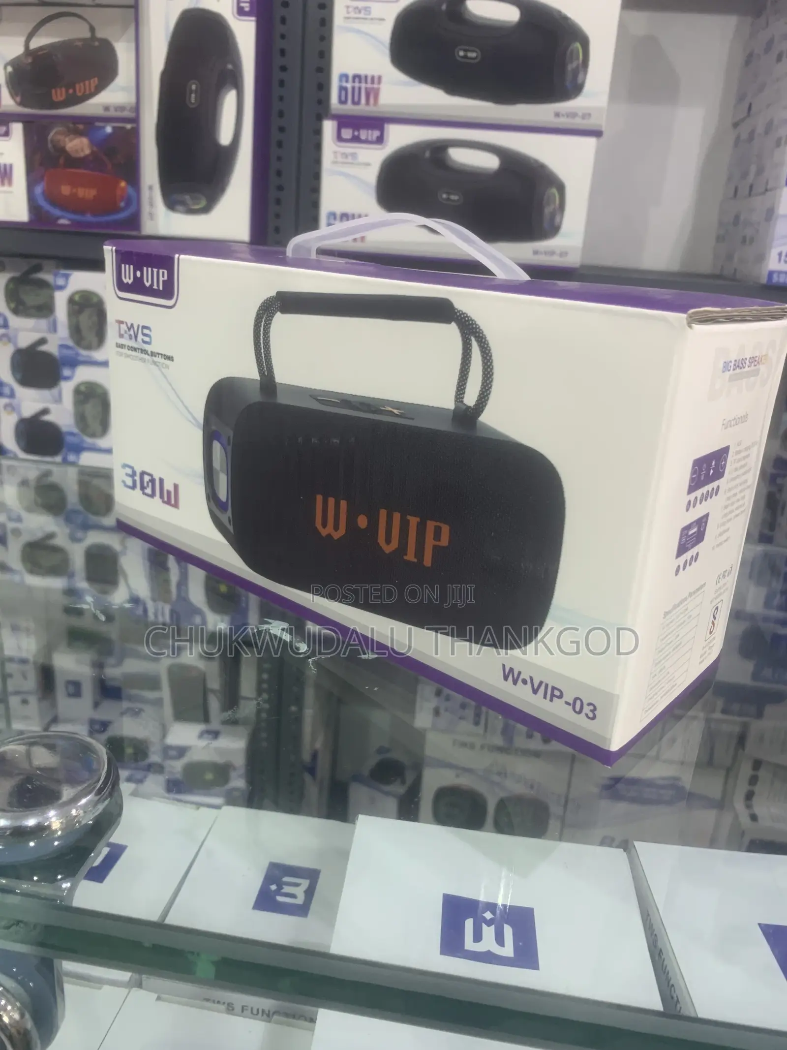 W.Vip 30w Deep Bass High Quality Portable Wireless Bluetooth Speaker