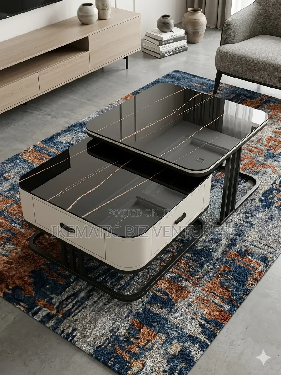2 in 1 Marble Center Table