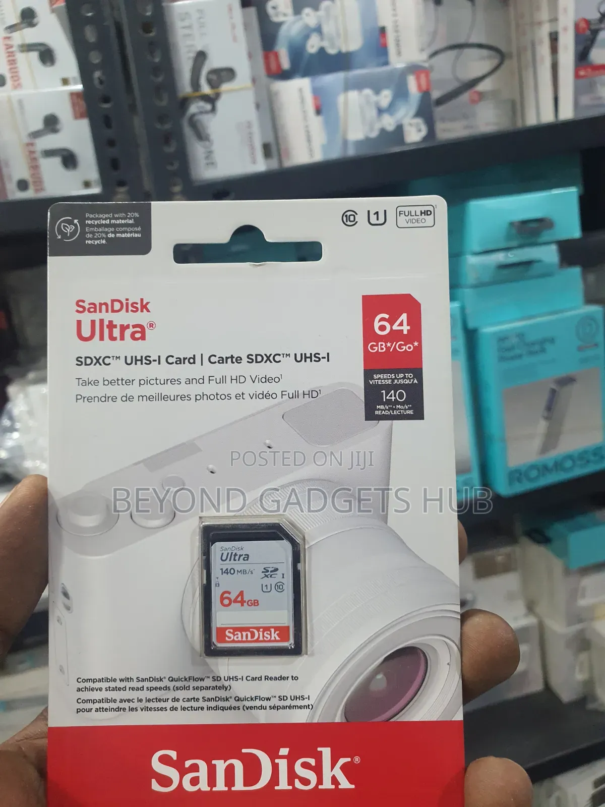 Sandisk Ultra 64gb SDXC Uhs-I Memory Card for Camera