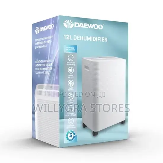 Daewoo 12-Litre Dehumidifier - White