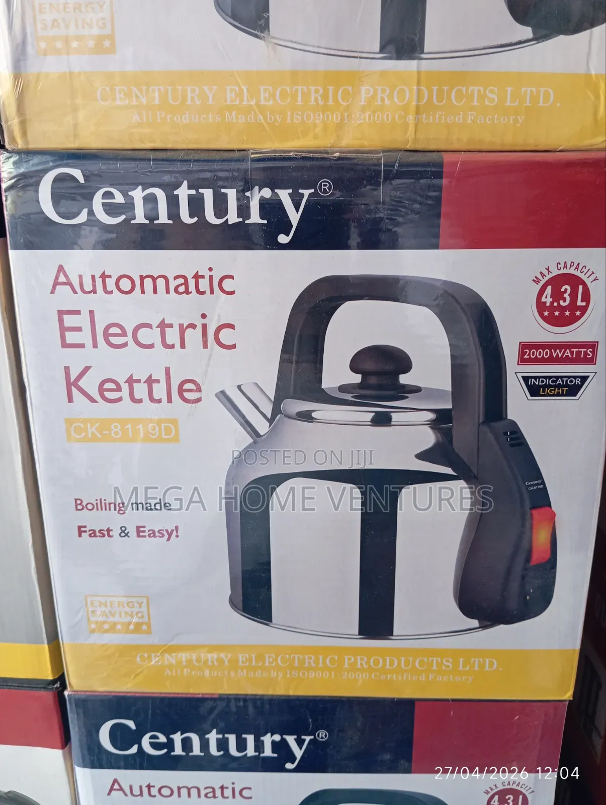 Century Automatic Electric Kettle