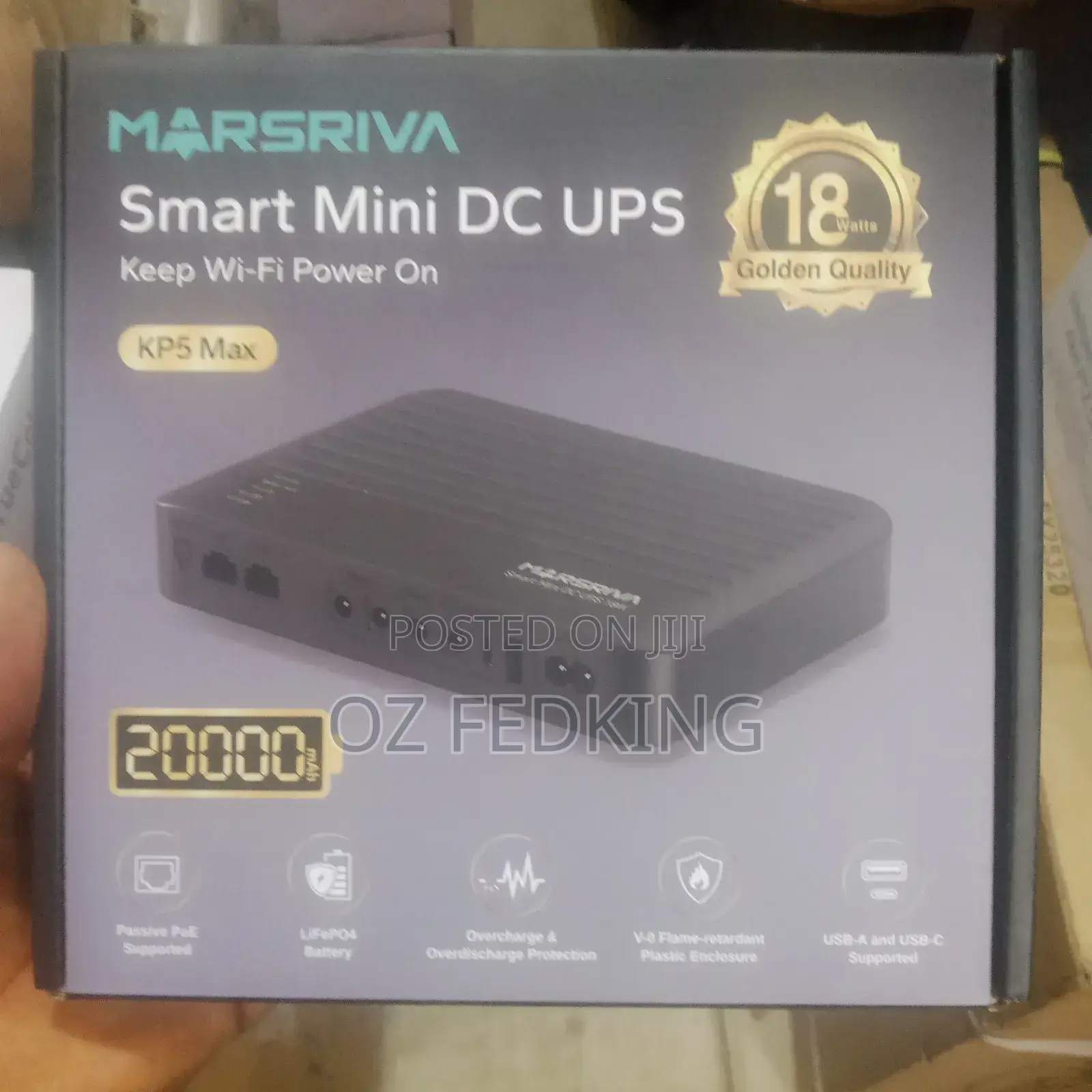 Marsriva Smert Mini Dc-Ups Power Bank , 18watts 20000mah