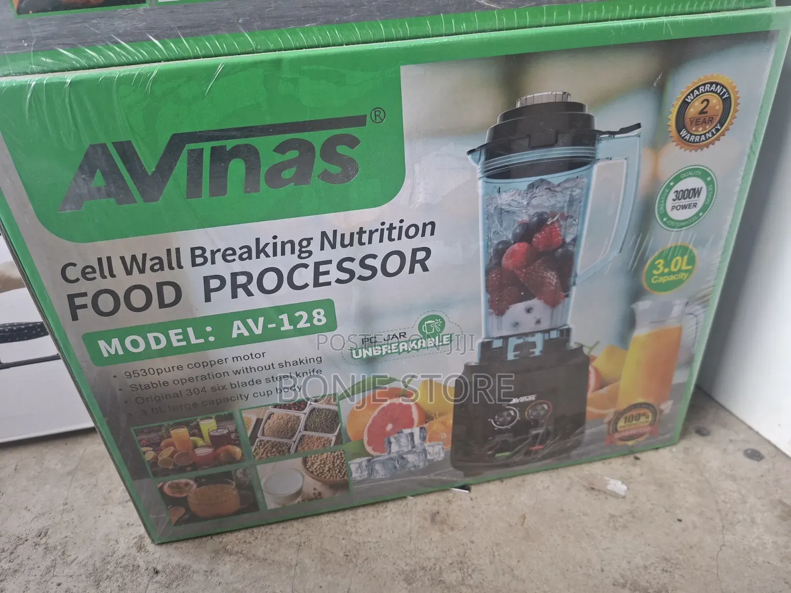 Avinas Av-128 3000w 3l Cell Wall Breaking Commercial Food Processor