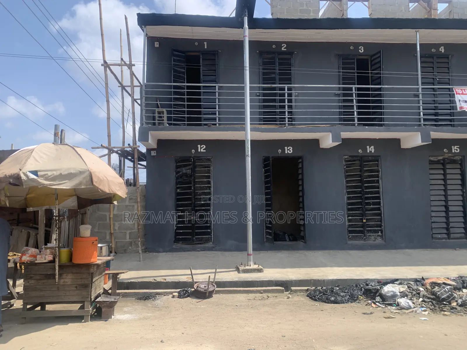 A Newly Built Shop Facing the Road