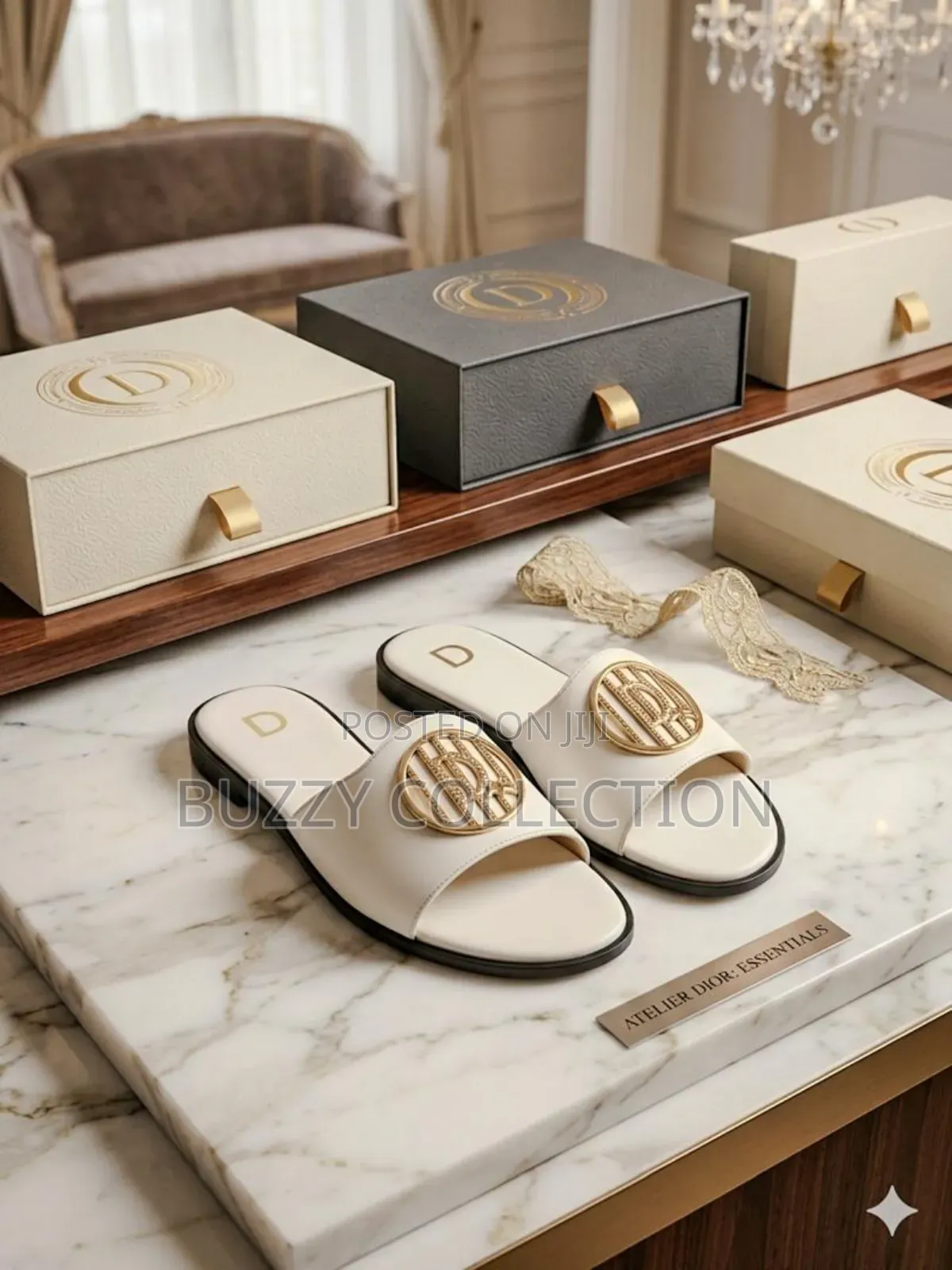 High Quality Luxury Women's Flat Slippers