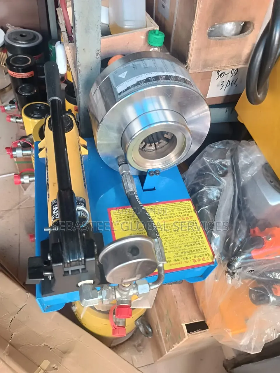 Hydraulic Hose And Pipe Crimper With 8 Sts Molds_